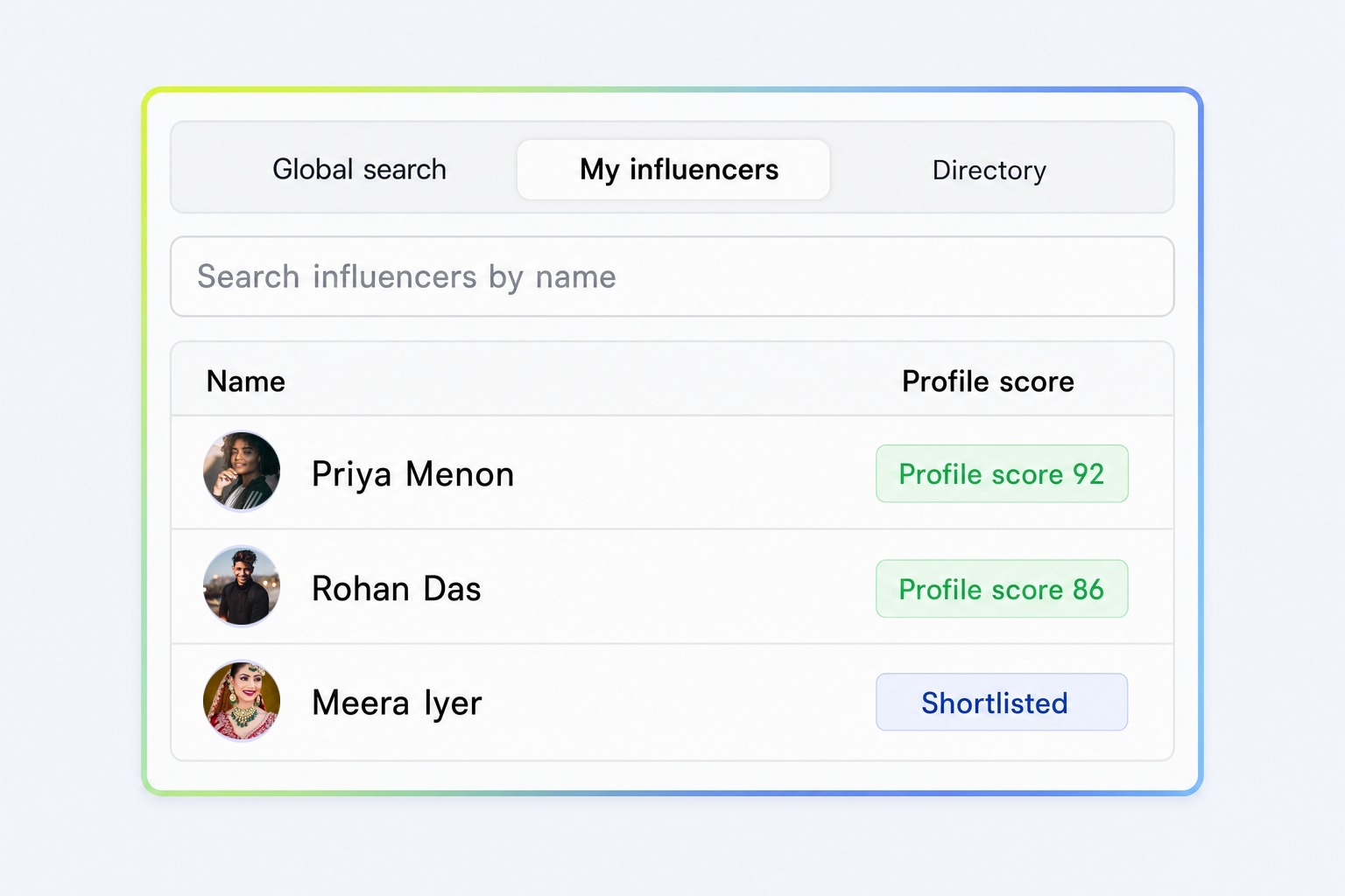 Creator discovery in CultureX across 400M+ public profiles, on a free plan you can open today.
